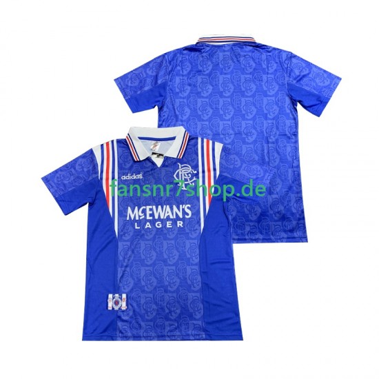Rangers fußball trikot 1996 1997 Herren Heim Retro Kurzarm