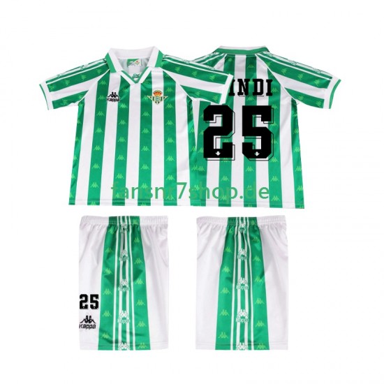 Real Betis fußball trikot FINIDI 25 1996 1997 Kinder Heim Retro Kurzarm Real Betis fußball trikot FINIDI 25 1996 1997 Kinder Heim Retro Kurzarm