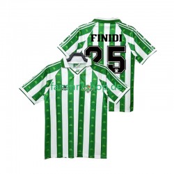 Real Betis fußball trikot FINIDI 25 1996 1997 Herren Heim Retro Kurzarm