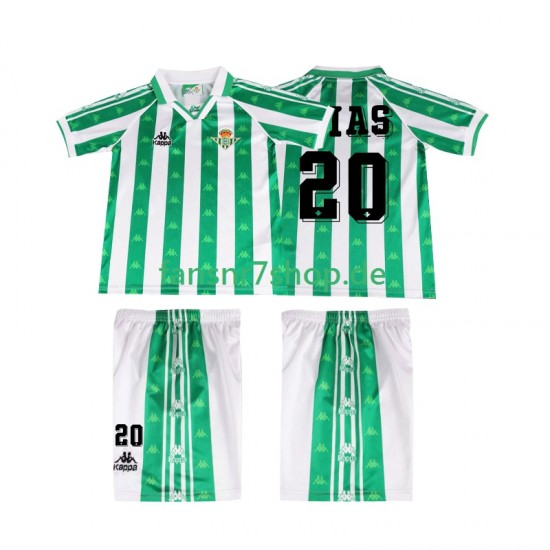 Real Betis fußball trikot Tomas Olias 20 1996 1997 Kinder Heim Retro Kurzarm
