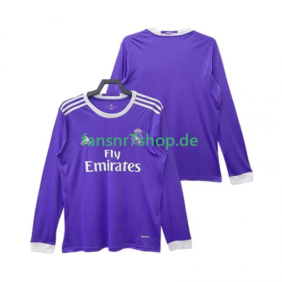 Real Madrid fußball trikot 2016 2017 Herren Auswärts Retro Langarm