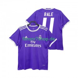 Real Madrid fußball trikot BALE 11 2016 2017 Herren Auswärts Retro Kurzarm