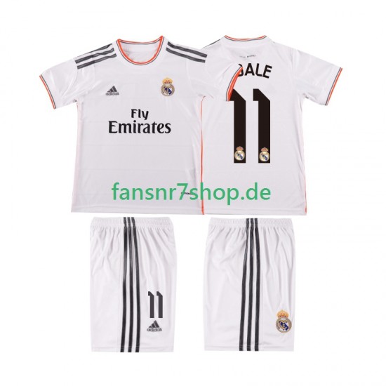Real Madrid fußball trikot BALE 11 2013 2014 Kinder Heim Retro Kurzarm