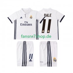 Real Madrid fußball trikot BALE 11 2016 2017 Kinder Heim Retro Kurzarm