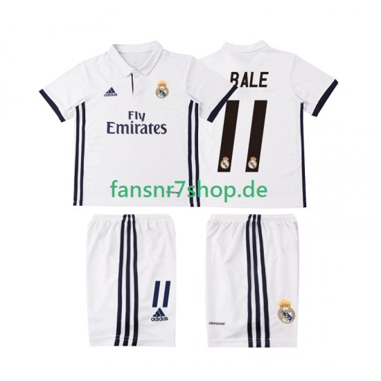 Real Madrid fußball trikot BALE 11 2016 2017 Kinder Heim Retro Kurzarm