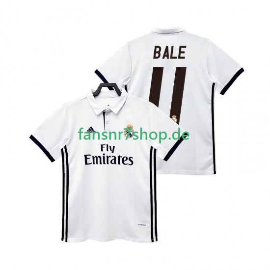 Real Madrid fußball trikot BALE 11 2017 2018 Herren Heim Retro Kurzarm