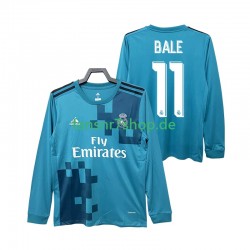 Real Madrid fußball trikot BALE 11 2017 2018 Herren Ausweich Retro Langarm