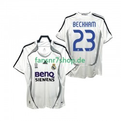 Real Madrid fußball trikot BECKHAM 23 2007 Herren Heim Retro 2006 Kurzarm