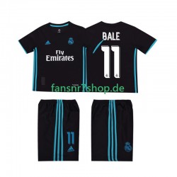 Real Madrid fußball trikot Bale 11 2017 2018 Kinder Auswärts Retro Kurzarm