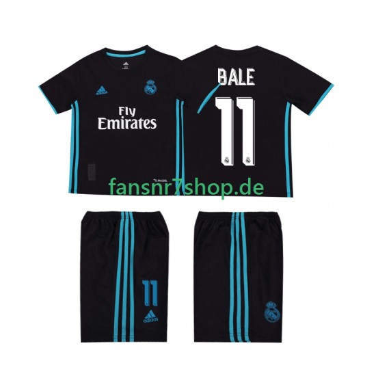 Real Madrid fußball trikot Bale 11 2017 2018 Kinder Auswärts Retro Kurzarm