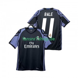 Real Madrid fußball trikot Bale 11 2016 2017 Herren Ausweich Retro Kurzarm