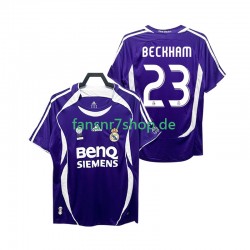 Real Madrid fußball trikot Beckham 23 2007 Herren Auswärts Retro 2006 Kurzarm
