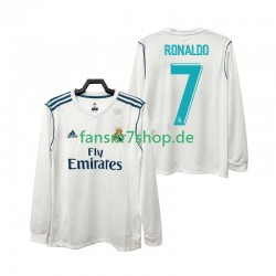 Real Madrid fußball trikot CRISTIANO RONALDO 7 2017 2018 Herren Heim Retro Langarm