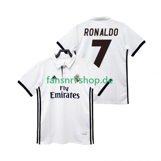 Real Madrid fußball trikot CRISTIANO RONALDO 7 2017 2018 Herren Heim Retro Kurzarm