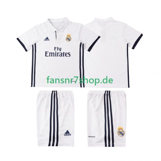 Real Madrid fußball trikot 2016 2017 Kinder Heim Retro Kurzarm