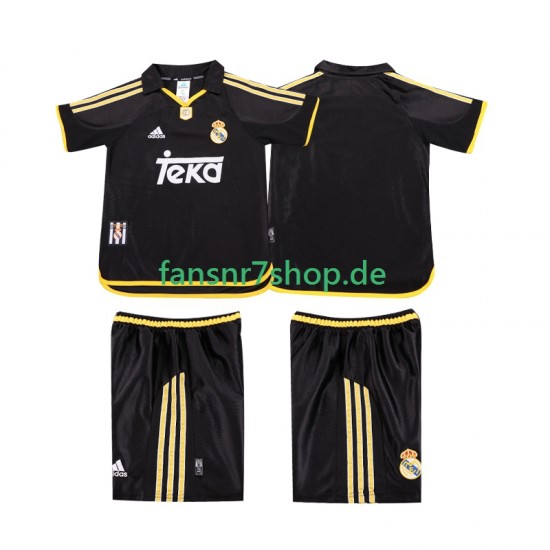 Real Madrid fußball trikot 2001 Kinder Auswärts Retro 1999 Kurzarm