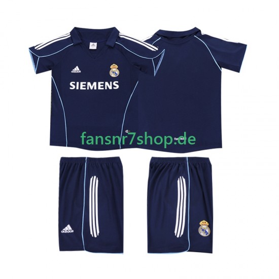 Real Madrid fußball trikot 2005 Kinder Auswärts Retro 2006 Kurzarm