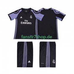 Real Madrid fußball trikot 2016 2017 Kinder Ausweich Retro Kurzarm