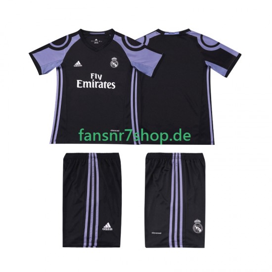 Real Madrid fußball trikot 2016 2017 Kinder Ausweich Retro Kurzarm