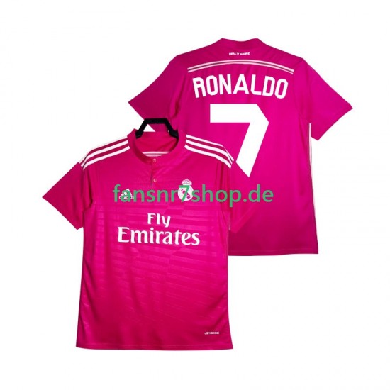 Real Madrid fußball trikot Cristiano Ronaldo 7 2014 2015 Herren Auswärts Retro Kurzarm