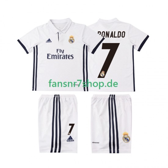 Real Madrid fußball trikot Cristiano Ronaldo 7 2016 2017 Kinder Heim Retro Kurzarm