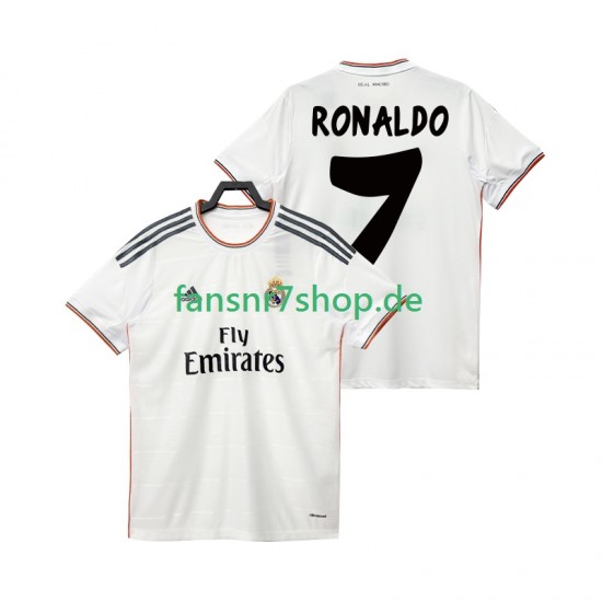 Real Madrid fußball trikot Cristiano Ronaldo 7 2013 2014 Herren Heim Retro Kurzarm