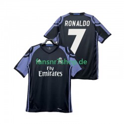 Real Madrid fußball trikot Cristiano Ronaldo 7 2016 2017 Herren Ausweich Retro Kurzarm