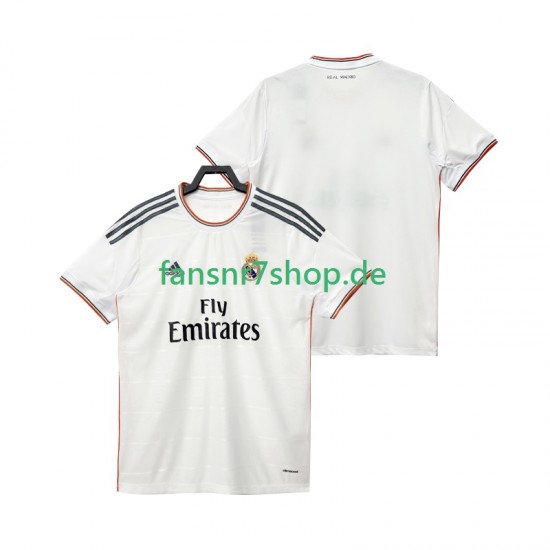Real Madrid fußball trikot 2013 2014 Herren Heim Retro Kurzarm