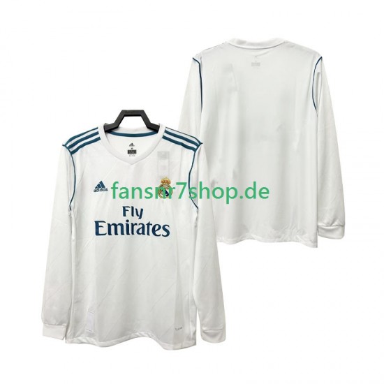 Real Madrid fußball trikot 2017 2018 Herren Heim Retro Langarm