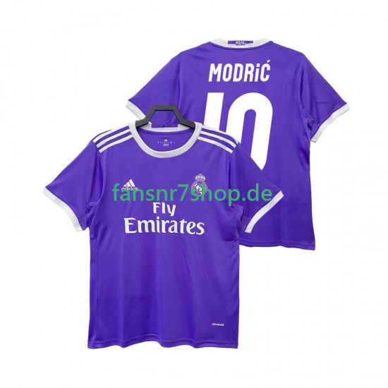 Real Madrid fußball trikot Modrić LUCA 10 2016 2017 Herren Auswärts Retro Kurzarm