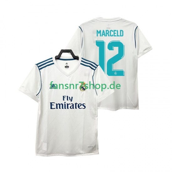 Real Madrid fußball trikot MARCELD 12 2017 2018 Herren Heim Retro Kurzarm