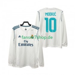 Real Madrid fußball trikot Modrić 10 2017 2018 Herren Heim Retro Langarm