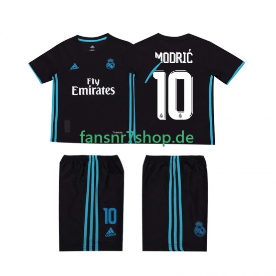 Real Madrid fußball trikot Modrić 10 2017 2018 Kinder Auswärts Retro Kurzarm