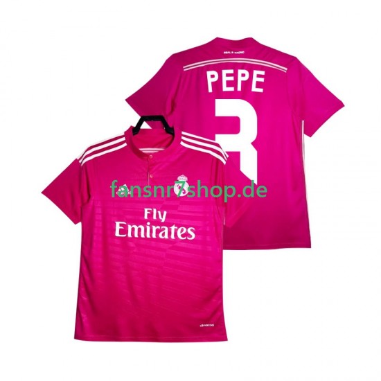 Real Madrid fußball trikot PEPE 3 2014 2015 Herren Auswärts Retro Kurzarm