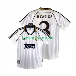Real Madrid fußball trikot R.CARLOS 3 1998 2000 Herren Heim Retro Kurzarm