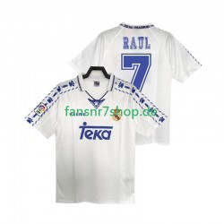 Real Madrid fußball trikot RAUL 7 1996 1997 Herren Heim Retro Kurzarm