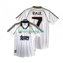 Real Madrid fußball trikot RAUL 7 1998 2000 Herren Heim Retro Kurzarm
