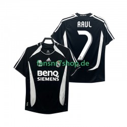 Real Madrid fußball trikot RAUL 7 2007 Herren Ausweich Retro 2006 Kurzarm