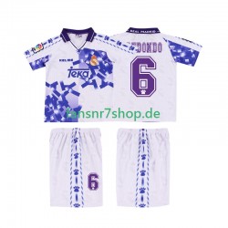 Real Madrid fußball trikot REDONDO 6 1996 1997 Kinder Ausweich Retro Kurzarm