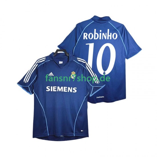 Real Madrid fußball trikot ROBINHO 10 2005 Herren Auswärts Retro 2006 Kurzarm