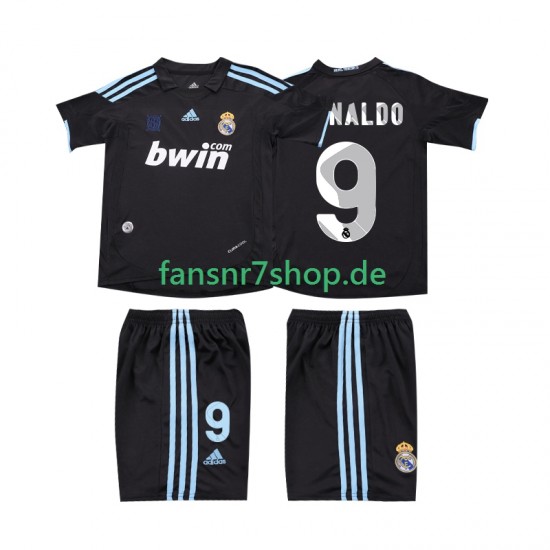 Real Madrid fußball trikot RONALDO 9 2009 Kinder Auswärts Retro 2010 Kurzarm
