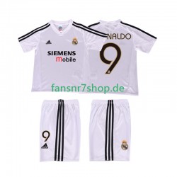 Real Madrid fußball trikot RONALDO 9 20025 Kinder Heim Retro 2004 Kurzarm