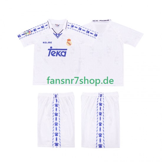 Real Madrid fußball trikot 1996-1997 Kinder Heim Retro Kurzarm