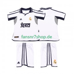 Real Madrid fußball trikot 2001 2002 Kinder Heim Retro Kurzarm