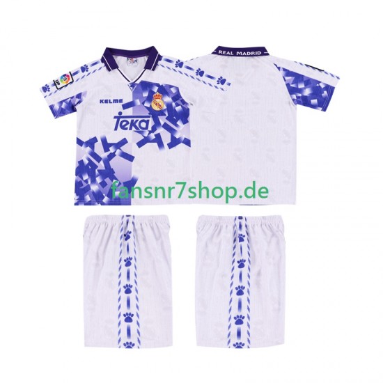 Real Madrid fußball trikot 1996 1997 Kinder Ausweich Retro Kurzarm