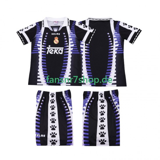 Real Madrid fußball trikot 1997 1998 Kinder Ausweich Retro Kurzarm