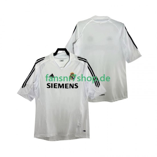 Real Madrid fußball trikot 2005 Herren Heim Retro 2006 Kurzarm