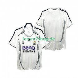 Real Madrid fußball trikot 2007 Herren Heim Retro 2006 Kurzarm
