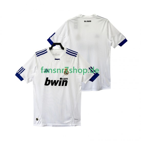 Real Madrid fußball trikot Herren Heim Retro 2011 2010 Kurzarm
