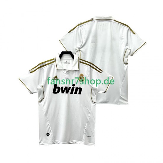 Real Madrid fußball trikot 2012 Herren Heim Retro 2011 Kurzarm